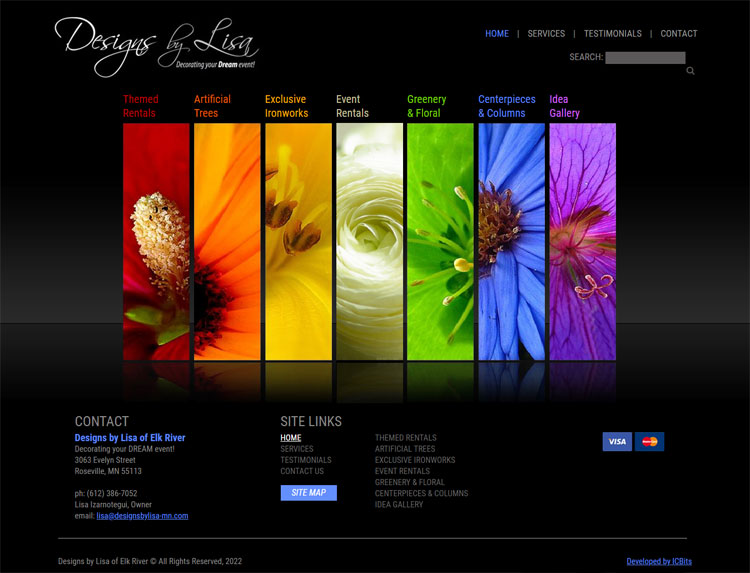 Design's By Lisa - Site Revamp-Before