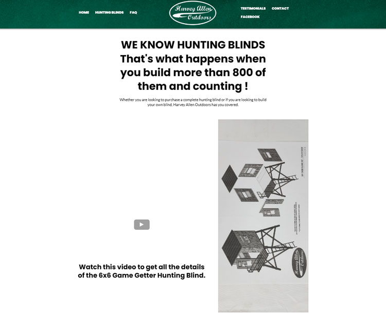 Game Getter Hunting Blinds-Before